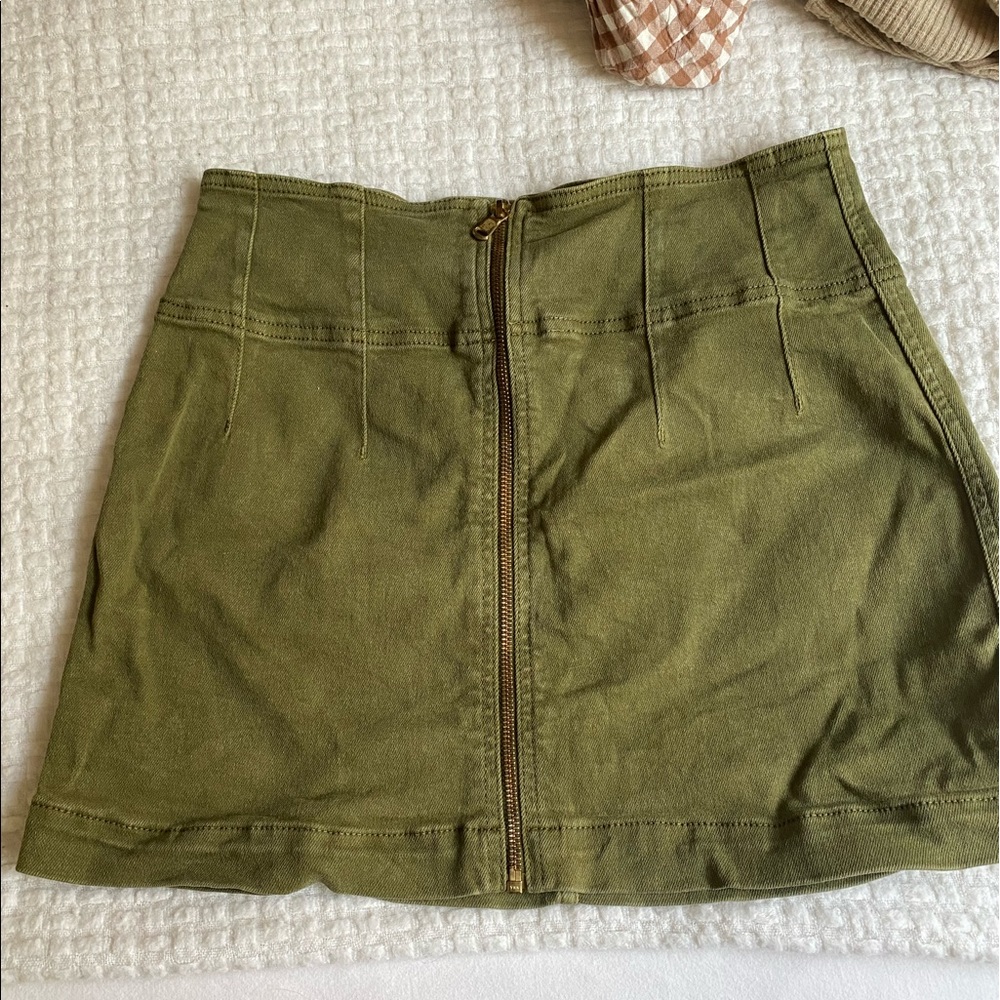 Free people medium zipper skirt